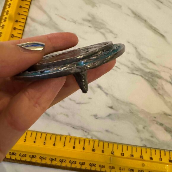 vintage 1988 Siskiyou Buckle Co. Buffalo Nickel Belt Turquoise - Picture 10 of 11